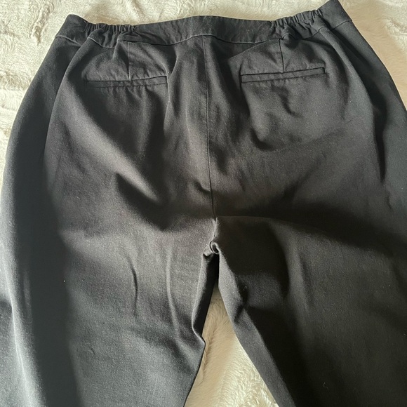 TALBOTS Hampshire Ankle Black pants Womens 14WP Cotton Blend Trousers - Picture 5 of 11